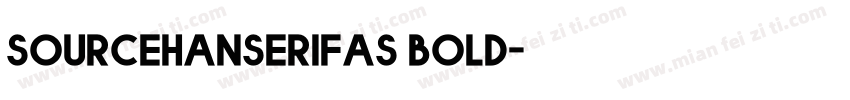 sourcehanserifas bold字体转换
